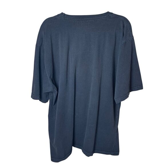 Y2K Avirex Black Skull Rose Rhinestone T-Shirt XXL Biker Grunge Indie Sleaze - Picture 2 of 7